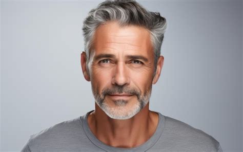 Retrato De Un Apuesto Hombre De Mediana Edad Foto Premium