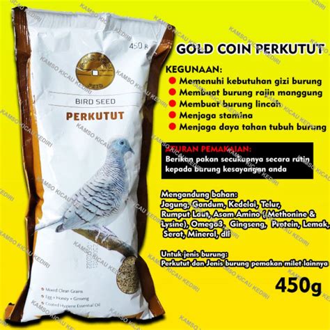 Jual Goldcoin Gold Coin Perkutut Gr Biji Milet Harian Burung