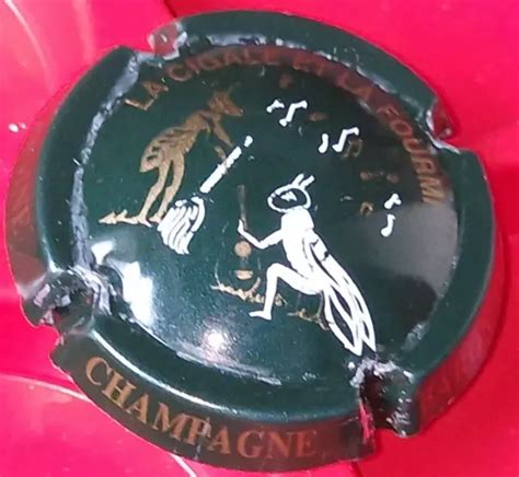 Capsule Plaque Muselet Champagne Baron Albert Cigale Et Fourmi N