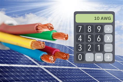 Solar Cable Sizing Calculator Energy Theory