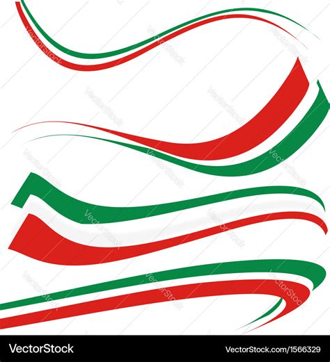 Italian flag Royalty Free Vector Image - VectorStock