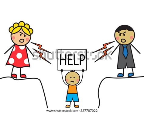 Cartoon Parents Scolded Child Child Stands Stock Illustration 227787022 | Shutterstock