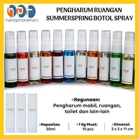 Jual Parfum Summerspring Botol Spray Pengharum Ruangan Kamar Mobil