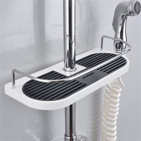 Tag Re De Douche T Lescopique Tablette De Douche Poteau R Glable En