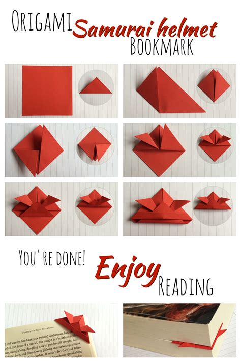 Origami Corner Bookmark Instructions Origami