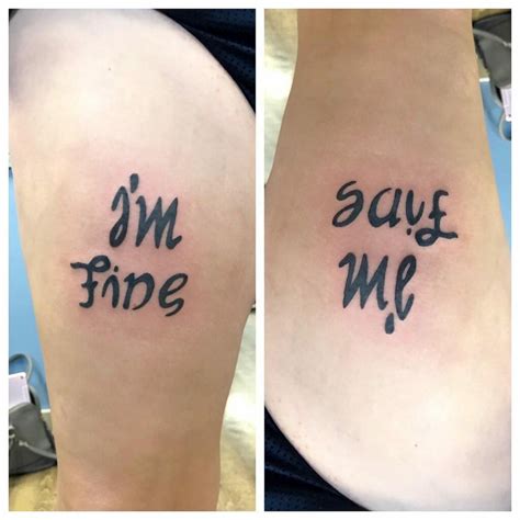 101 Best Im Fine Save Me Tattoo Ideas That Will Blow Your Mind