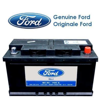 BATTERIA ORIGINALE FORD FUSION 1 4 1 6 TDCi 80Ah 700A 1917574 FRP