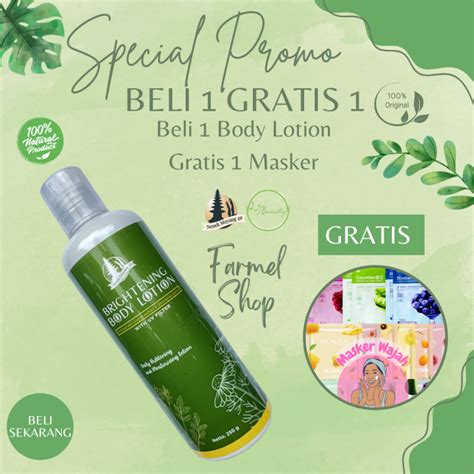 Brightening Hand Body Lotion BPOM Pelembab Penutrisi Pencerah Kulit