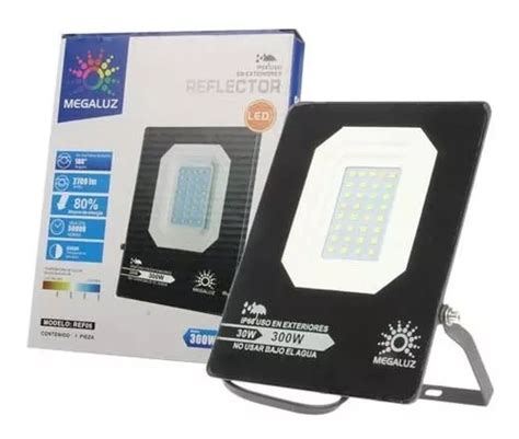 Reflector Led W Ip Lm Ultra Delgado Luz Blanca Meses Sin