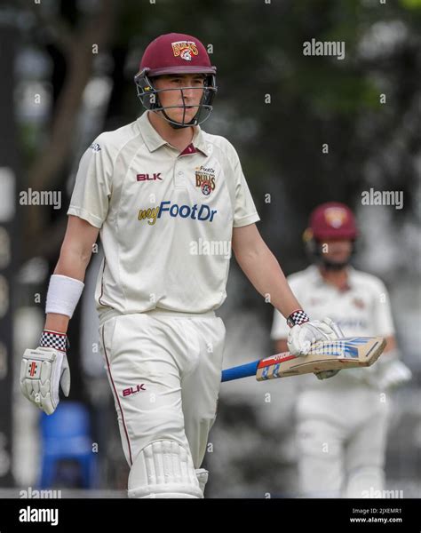 Matthew Renshaw Of The Bulls Leaves The Field After Getting Out During