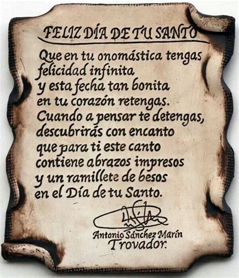 Feliz Santo Felicitaciones De Santo Originales