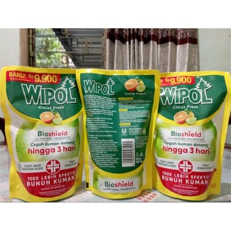 Jual Wipol Karbol Citrus Fresh Natural Probiotics Ml Shopee Indonesia