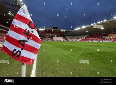 The Corner Flag At The Stadium Of Light During The Emirates Fa Cup Fourth Round Replay Match