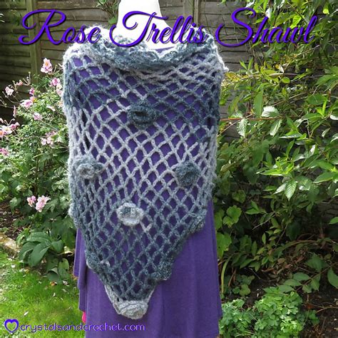 Ravelry Rose Trellis Shawl Pattern By Helen Shrimpton