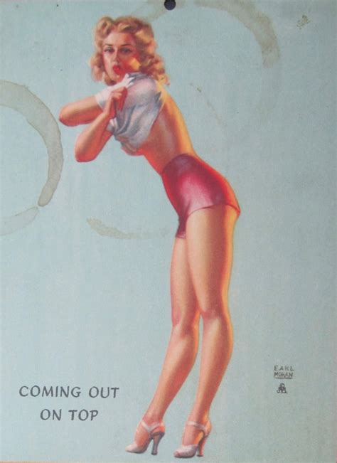 1941 Earl Moran Pin Up Girl Advertising Calendar Risher Fire Etsy