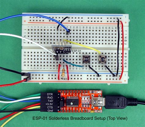 Breadboard and Program an ESP-01 Circuit with the Arduino IDE - Projects