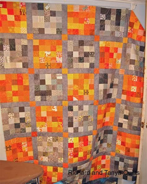 Orange And Gray Quilt Patterns