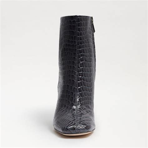 Sam Edelman Codie Ankle Bootie Graphite Blue Croc Samedelmans3kvadcg