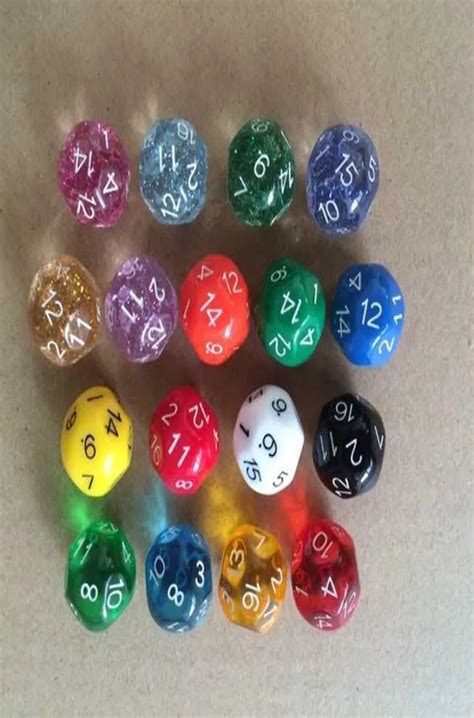 16 Sided Dice D16 Multi Colored Polyhedral Dices Rpg Dnd Game Toy Funny