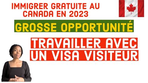 Emplois Au Canada Avec Un ViSa Visiteur YouTube