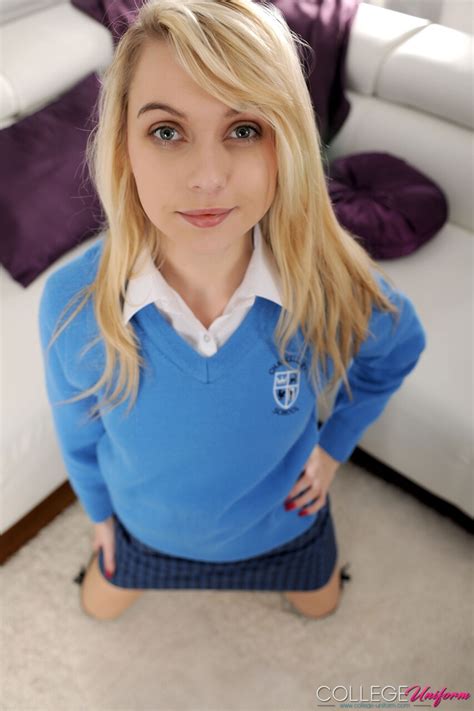 College Uniform Performed By Chloe Toy Nude Gallery CoedCherry