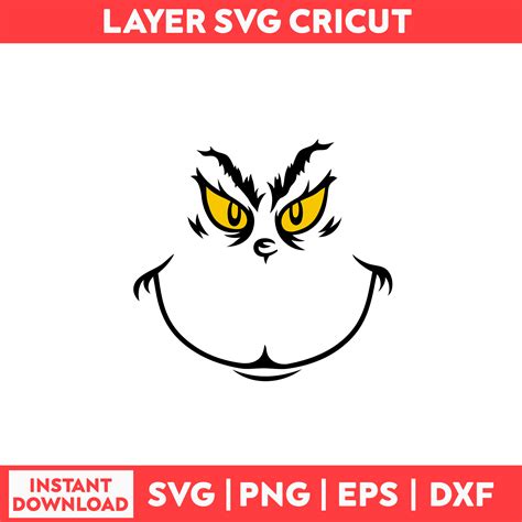 Grinch Face Svg Grinch Svg Smiling Grinch Face Svg Christ Inspire Uplift