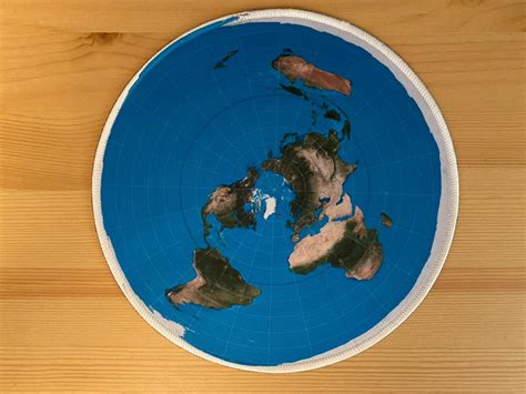 New Light Blue Flat Earth Map Of The World Mousepad Pc Table Mat Mouse