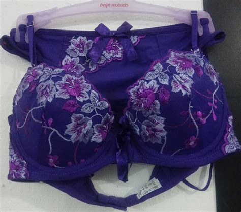 Conjunto Calcinha E Suti Lingerie Feminina Beijo Roubado Nunca Usado Enjoei
