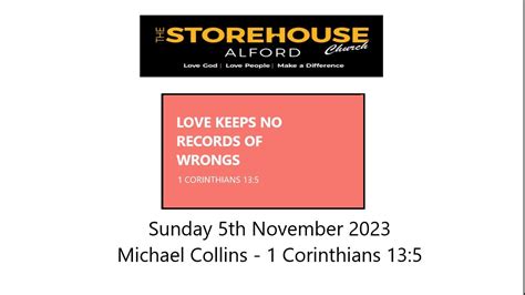 The Storehouse Church Alford Preach On Th November By Michael On