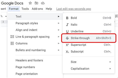 How To Strikethrough Text In Google Docs Two Ways Onsite Training