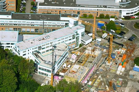 Dresden Von Oben Baustelle Zum Neubau Eines Geb Udes Und B Rokomplex