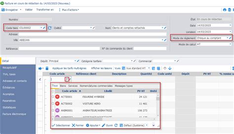 La Facture De Vente Dans Ebp Gestion Commerciale Ebp Centre D Aide