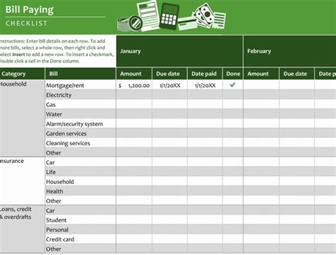 Disbursement Schedule Template