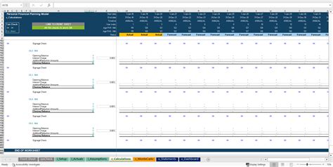 Excel Template Personal Financial Planning Model With Monte Carlo