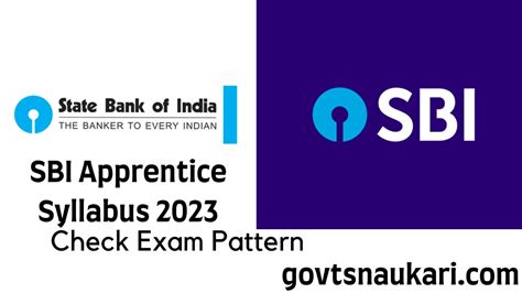 SBI Apprentice Syllabus 2023 And Exam Pattern Govt Naukari