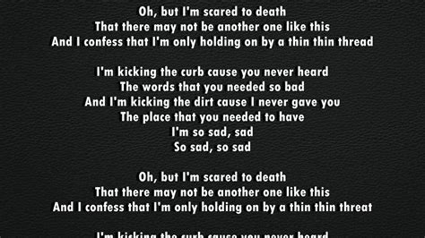 MAROON 5 - SAD [LYRICS] - YouTube