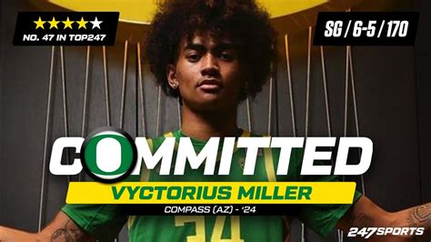 WATCH 4 Star SG Vyctorius Miller Commits To Oregon Ducks LIVE On