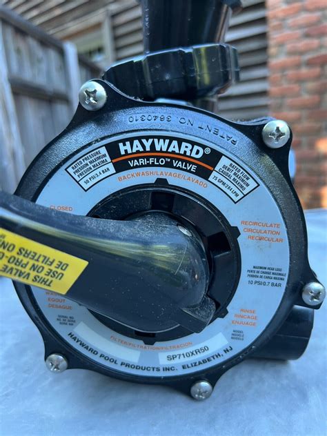 Hayward Vari Flo Sp710xr50 Multiport Valve 1 1 2 Fpt For D E Filter Ebay