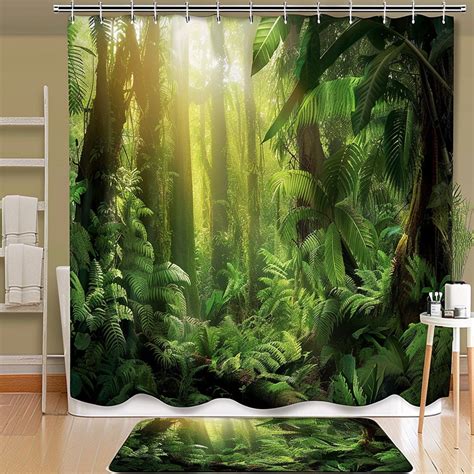 Transform Your Bathroom Into A Lush Rainforest Oasis With This Nature