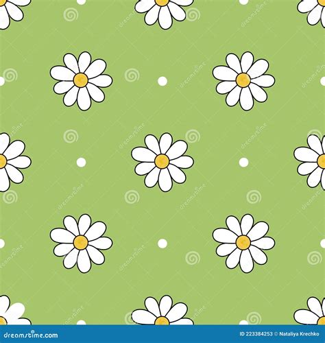 Motif Vectoriel Color De Diff Rentes Tailles Fleur Chamomile