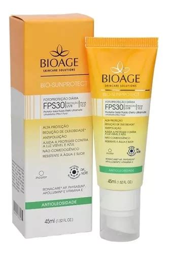 Protetor Solar Fluido Ultramate Bioage Bio Sunprotect FPS 30