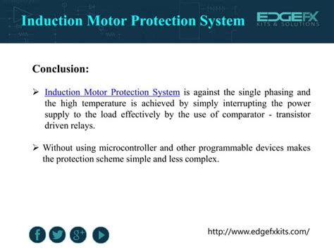 Induction Motor Protection System Ppt