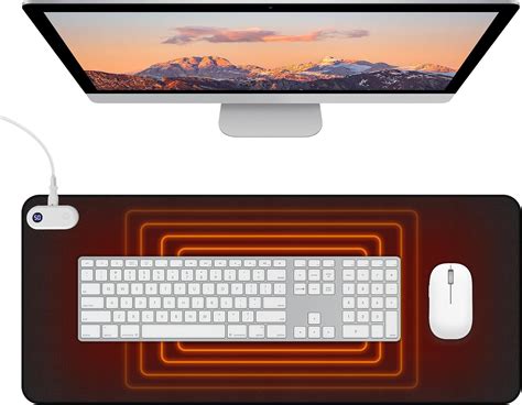 Fivtsme Verwarmde Bureauonderlegger X Cm Verwarmd Muismat Met