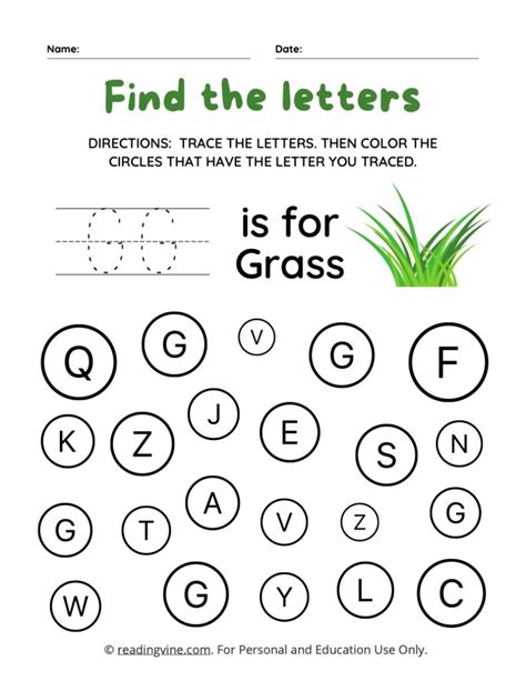 Find And Color The Uppercase Letter G Image ReadingVine