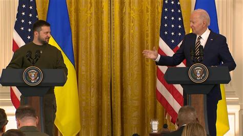 Video Biden Zelenskyy Hold Joint Press Conference At White House Abc News