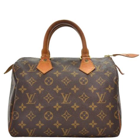 Louis Vuitton Vintage Canvas Speedy 25 City Bag Womens Accessories