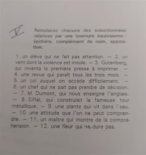 bonjour qui pourrait m aider svp pour mon exo de français niveau 3 eme