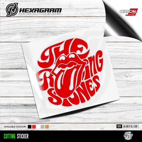 Cutting Sticker The Rolling Stones Logo Stiker Logo The Rolling