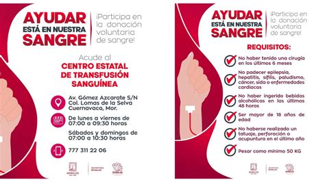 Donar Sangre Salva Vidas Noticias En Cuernavaca