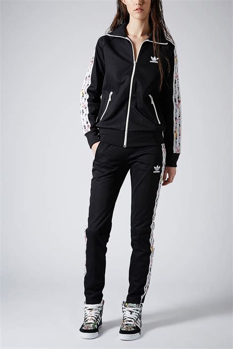 Lyst Topshop Tracksuit Top By X Adidas Originals In Black